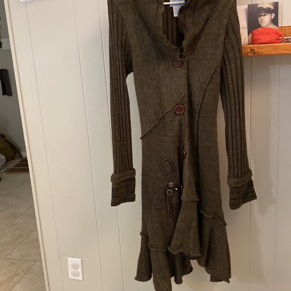 Brown sweater jacket - Picture 6 of 6